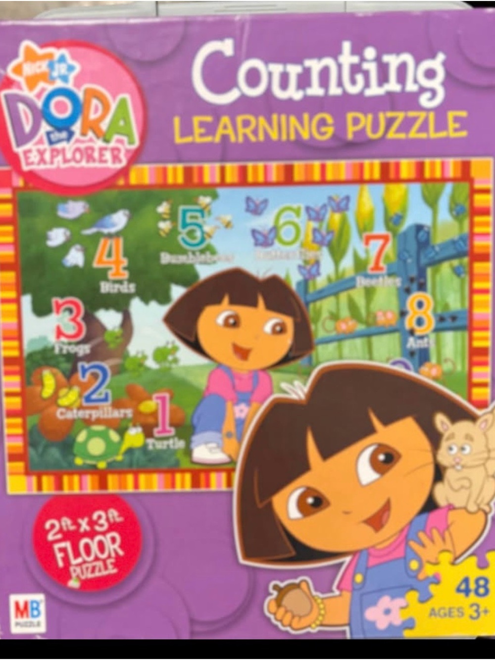 Dora the Explorer Counting Learning Puzzle - Purple